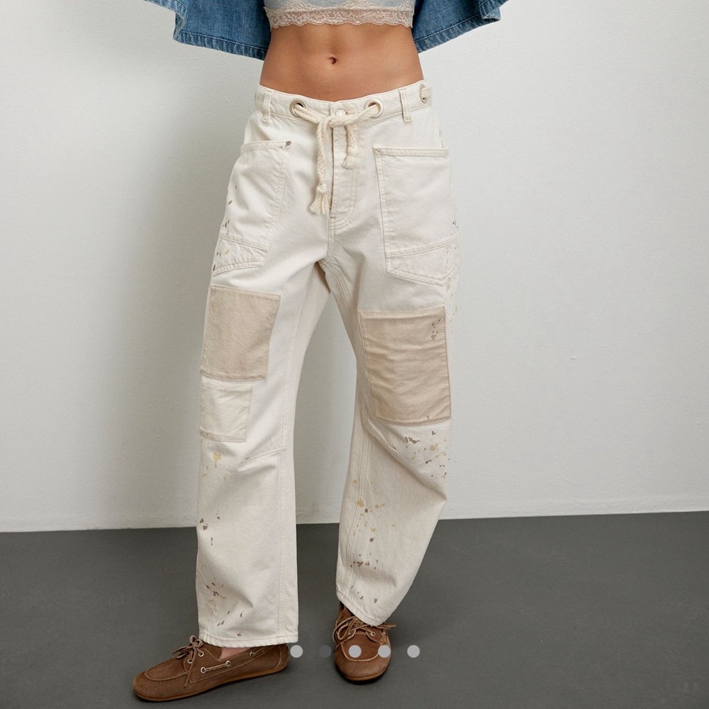 Free People Barrel Jeans